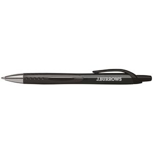 J.Burrows Retractable Ballpoint Pens Black 3 Pack