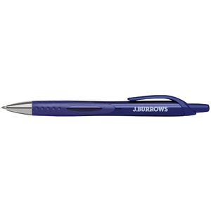 J.Burrows Retractable Ballpoint Pens Blue 3 Pack