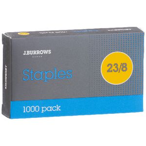 J.Burrows 23/8 Staples 1000 Pack