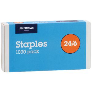 J.Burrows 24/6 Staples 1000 Pack