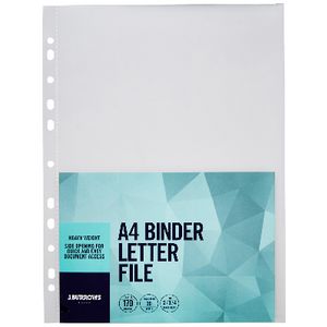 J.Burrows Binder Letter File A4 Clear