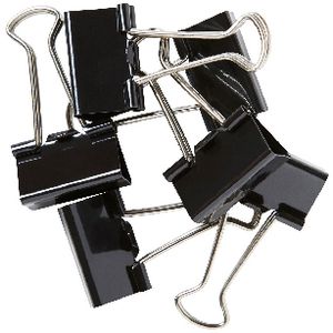 J.Burrows 25mm Foldback Clips 6 Pack