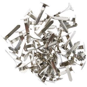J.Burrows 25mm Paper Binders Silver 200 Pack