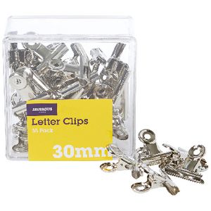 J.Burrows 30mm Letter Clips 35 Pack