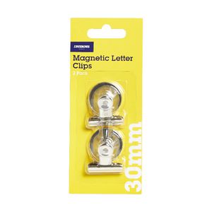 J.Burrows 30mm Magnetic Letter Clips 2 Pack