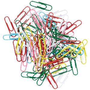 J.Burrows 33mm Paper Clips Assorted 500 Pack