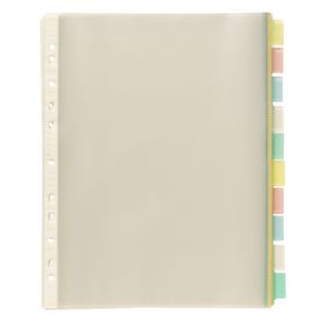 J.Burrows A4 10 Tab Pocket Dividers