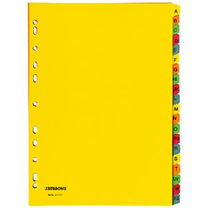 J.Burrows A4 A-Z Tab Dividers Bright Colours