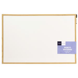 J.Burrows Timber Pine Whiteboard 60 x 90cm