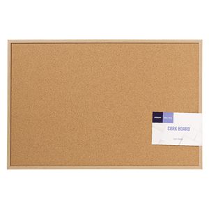 J.Burrows Oak Cork Board 60 x 90cm