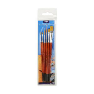 J.Burrows Paint Brush Set Assorted 6 Piece Long Liner