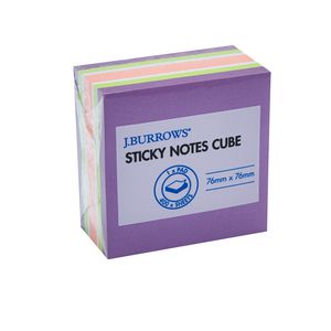 J.Burrows Stick-It Notes Cube 76 x 76mm