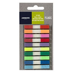 J.Burrows Translucent Flags 6 x 44mm 10 Pack