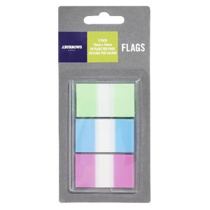 J.Burrows Flags 25x44mm Assorted 3 Pack