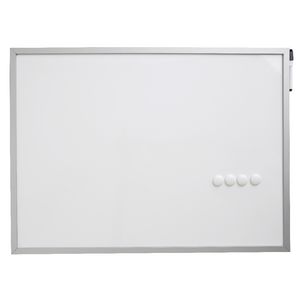 J.Burrows Magnetic Chrome Whiteboard 55 x 75cm