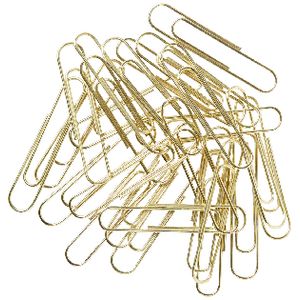 J.Burrows 50mm Paper Clips Gold 70 Pack