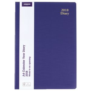 J.Burrows A4 WTV 2018 Diary Blue