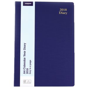 J.Burrows A4 DTP 2018 Diary Blue