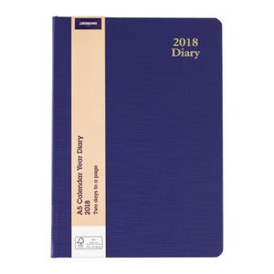 J.Burrows A5 2DTP 2018 Diary Blue