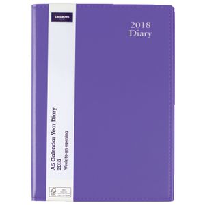 J.Burrows A5 Executive WTV Diary Purple