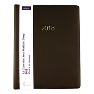 J.Burrows A4 Week to View 2018 Professional Planner