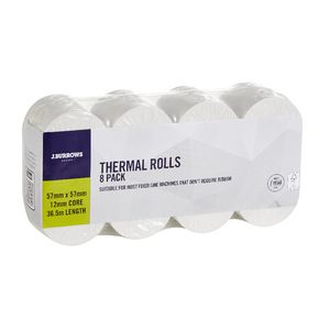 J.Burrows Thermal Rolls 57 x 57mm 8 Pack