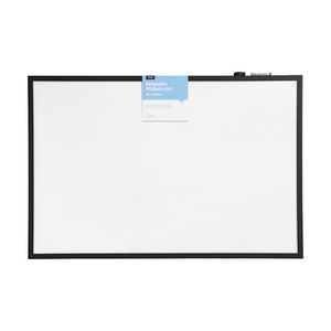 J.Burrows Magnetic Black Frame Whiteboard 60 x 90cm