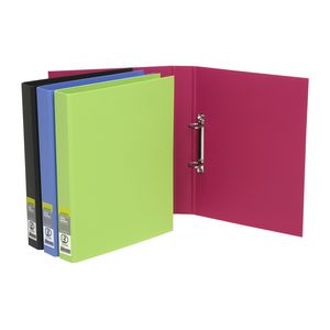 J.Burrows A4 2 D-Ring Binder 25mm Black
