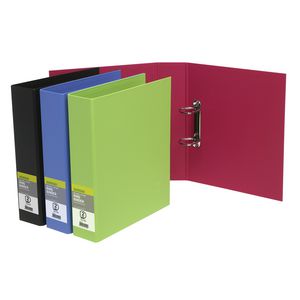 J.Burrows Binder A4 2 D-Ring 50mm Pink 12 Pack