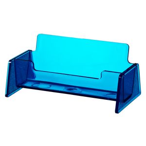 J.Burrows Business Card Holder Tinted Blue