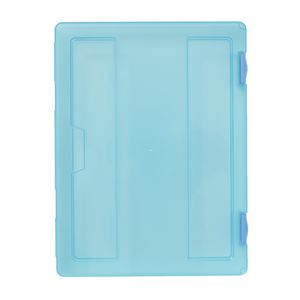 J.Burrows Stationery Case A4 Clip Closure Blue