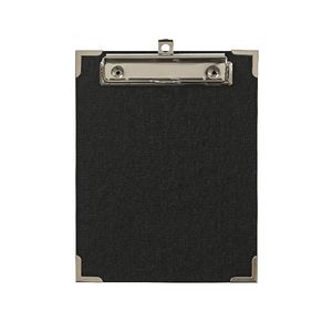 Clipboard A5 with Metal Corners Black
