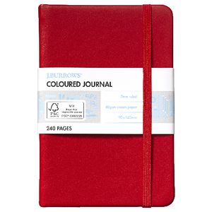 J.Burrows Pocket Journal 240 Page Red