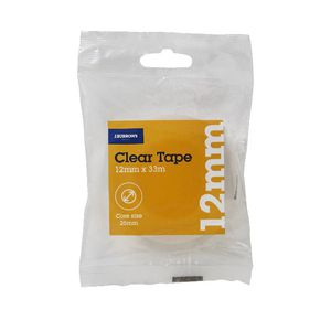 J.Burrows Clear Adhesive Tape 12mm x 33m