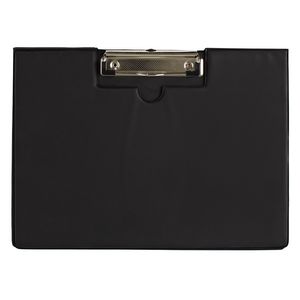 J.Burrows A4 Landscape Clipfolder PE Black