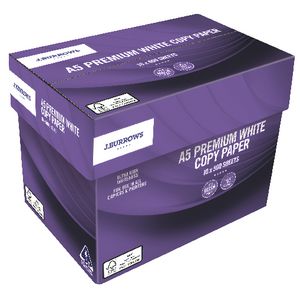 J.Burrows 80gsm Premium A5 Copy Paper Carton