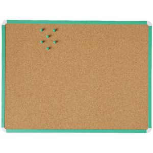 J.Burrows Cork Board 600 x 450mm Green