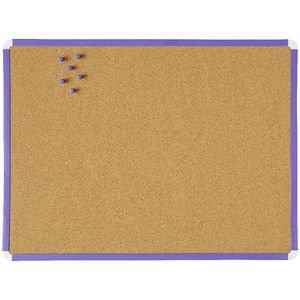J.Burrows Cork Board 600 x 450mm Purple