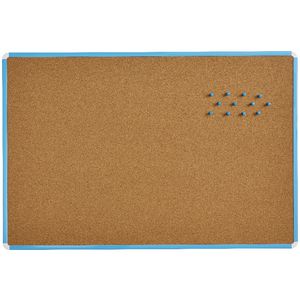J.Burrows Cork Board 900 x 600mm Blue
