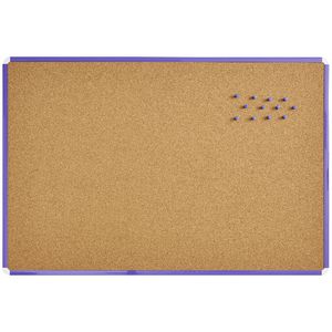 J.Burrows Cork Board 900 x 600mm Purple