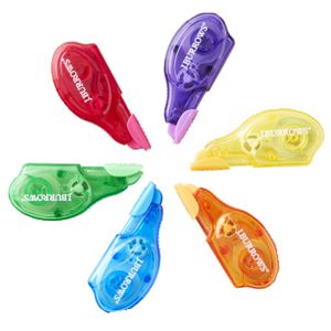 J.Burrows Mini Correction Tapes 5mm x 6m Assorted 6 Pack