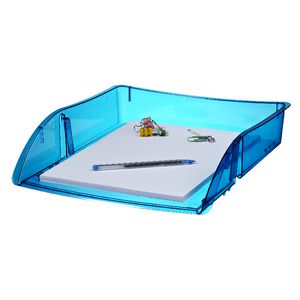 J.Burrows Document Tray Tinted Blue