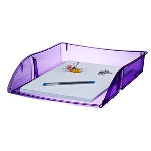 J.Burrows Document Tray Tinted Purple