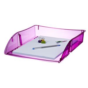 J.Burrows Document Tray Tinted Pink 12 Pack