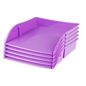 J.Burrows Document Tray Purple 12 Pack