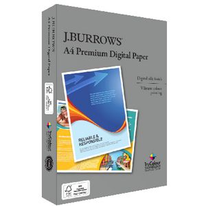 J.Burrows Premium 100gsm A4 Digital Copy Paper 500 Sheets