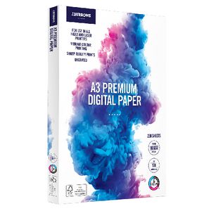 J.Burrows Premium 100gsm A3 Digital Copy Paper 250 Sheets