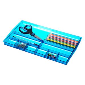 J.Burrows Drawer Tidy Tinted Blue