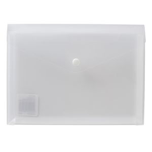 J.Burrows Document Wallet A5 Button Closure Clear