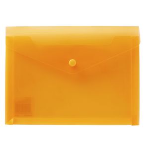 J.Burrows Document Wallet A5 Button Closure Orange